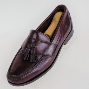 Allen Edmonds Burgundy Leather Tassel Loafer 9 D
